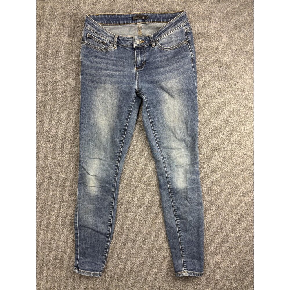 PrAna Jeans Womens 4 27 Blue Skinny Short Inseam Mid Rise Ankle Stretch‎ Denim